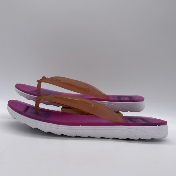 Sperry Womens 7‎ Shoes Pink Rubber Flip Flop Waterproof Top-Sider Thong Sandals - Picture 1 of 14